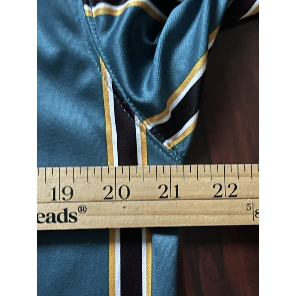 Vintage 1997 Nike Los Angeles LA Galaxy MLS Home Jersey Green Striped Mens Large - Picture 13 of 16